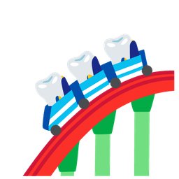 roller coaster and tooth