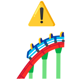 roller coaster and warning