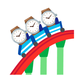 roller coaster and watch