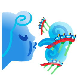 roller coaster and wind face