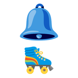 roller skate and bell