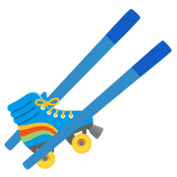 roller skate and chopsticks