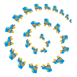 roller skate and cyclone