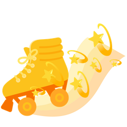 roller skate and dizzy