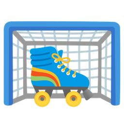 roller skate and goal net