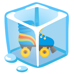 roller skate and ice