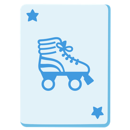 roller skate and joker