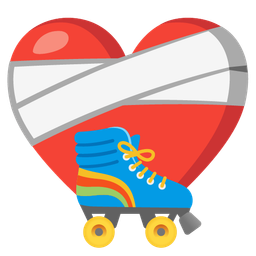 roller skate and mending heart