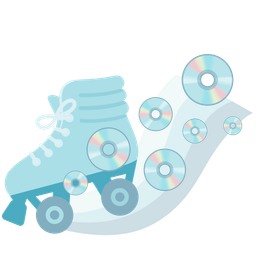 roller skate and optical disk