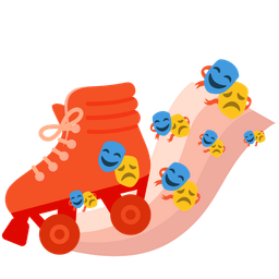 roller skate and performing arts