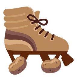 roller skate and potato