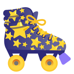 roller skate and star