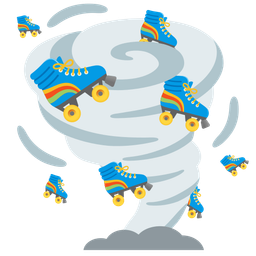 roller skate and tornado