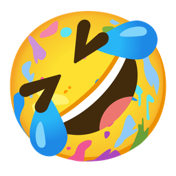 rolling on the floor laughing and artist palette