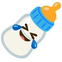 rolling on the floor laughing and baby bottle