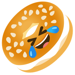 rolling on the floor laughing and bagel