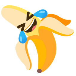 rolling on the floor laughing and banana