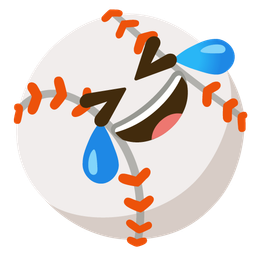 rolling on the floor laughing and baseball