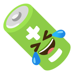 rolling on the floor laughing and battery