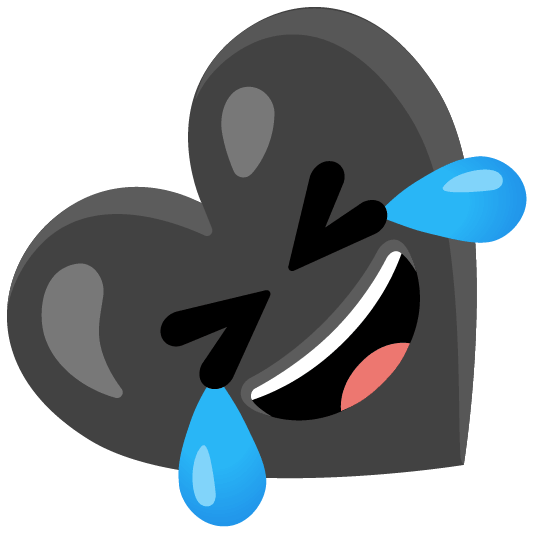 Rolling on the floor laughing and Black heart