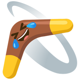 rolling on the floor laughing and boomerang