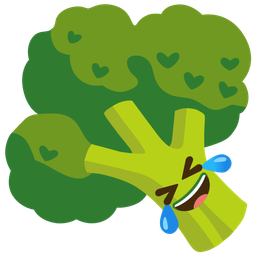 rolling on the floor laughing and broccoli