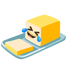 rolling on the floor laughing and butter