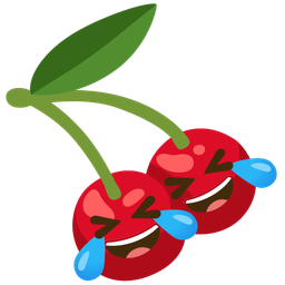 rolling on the floor laughing and cherries