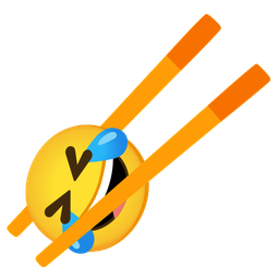 rolling on the floor laughing and chopsticks