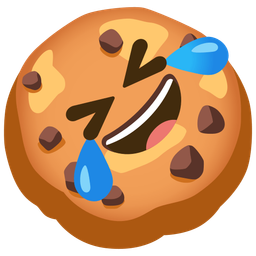 rolling on the floor laughing and cookie