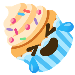 rolling on the floor laughing and cupcake