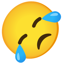 rolling on the floor laughing and disappointed face