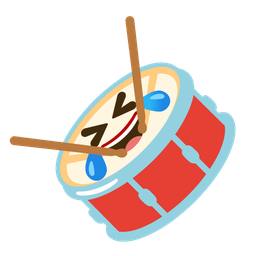 rolling on the floor laughing and drum