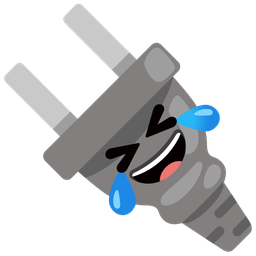 rolling on the floor laughing and electric plug