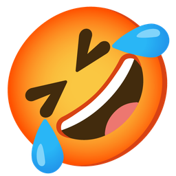 rolling on the floor laughing and enraged face