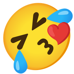 Rolling on the floor laughing and Face blowing a kiss