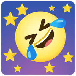 rolling on the floor laughing and full moon face