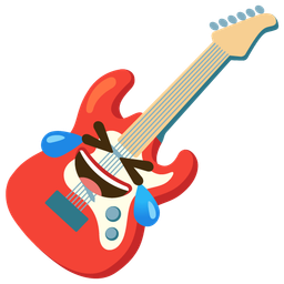 rolling on the floor laughing and guitar