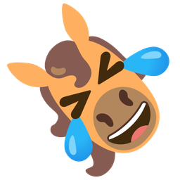 rolling on the floor laughing and horse