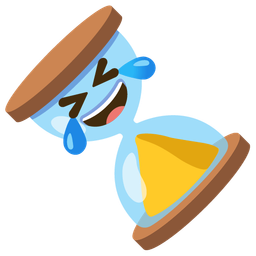 rolling on the floor laughing and hourglass done