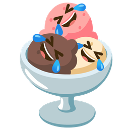 rolling on the floor laughing and ice cream