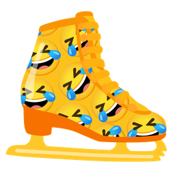rolling on the floor laughing and ice skate