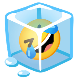 rolling on the floor laughing and ice