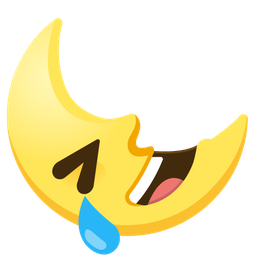 rolling on the floor laughing and last quarter moon face