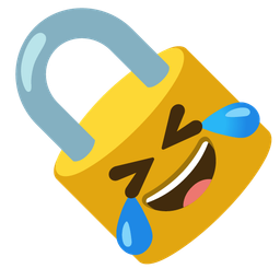 rolling on the floor laughing and locked