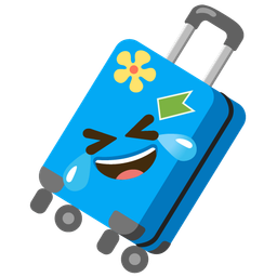 rolling on the floor laughing and luggage