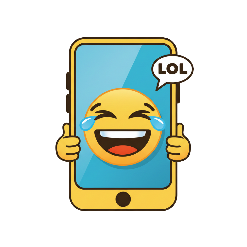 Rolling on the floor laughing and Mobile phone