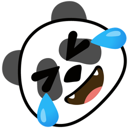 rolling on the floor laughing and panda
