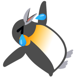 rolling on the floor laughing and penguin