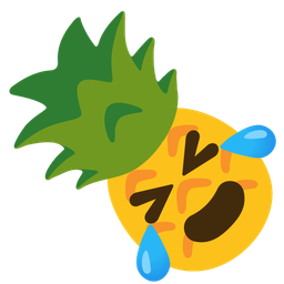 rolling on the floor laughing and pineapple